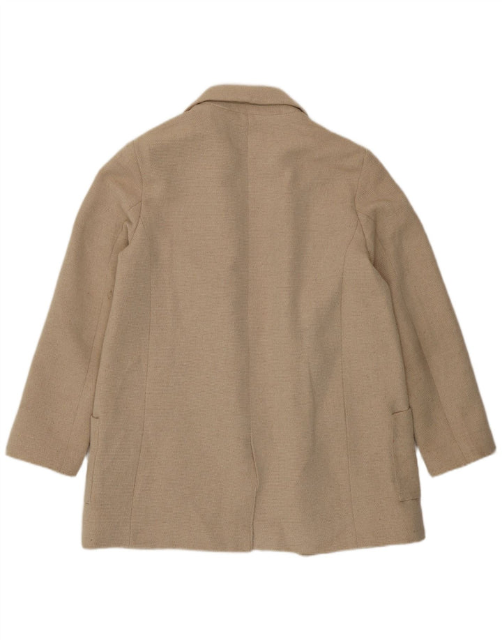 Женский открытый пиджак Zara UK 16, большой белый цвет