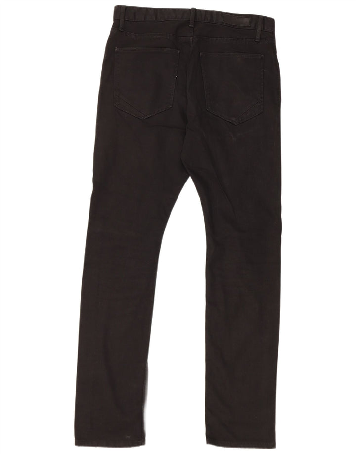 Мужские узкие джинсы Marks & Spencer Autograph W32 L33, черный хлопок