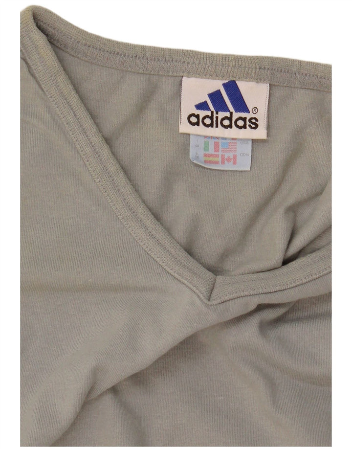 Женская футболка Adidas Top UK 12 Medium Grey Хлопок
