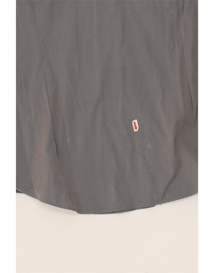 CALVIN KLEIN Mens Slim Fit Shirt Size 43 17 XL Grey Vintage Calvin Klein and Second-Hand Calvin Klein from Messina Hembry 