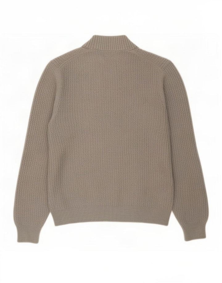 Мужской джемпер с v-образным вырезом Massimo Dutti, большой серый хлопок, большой размер