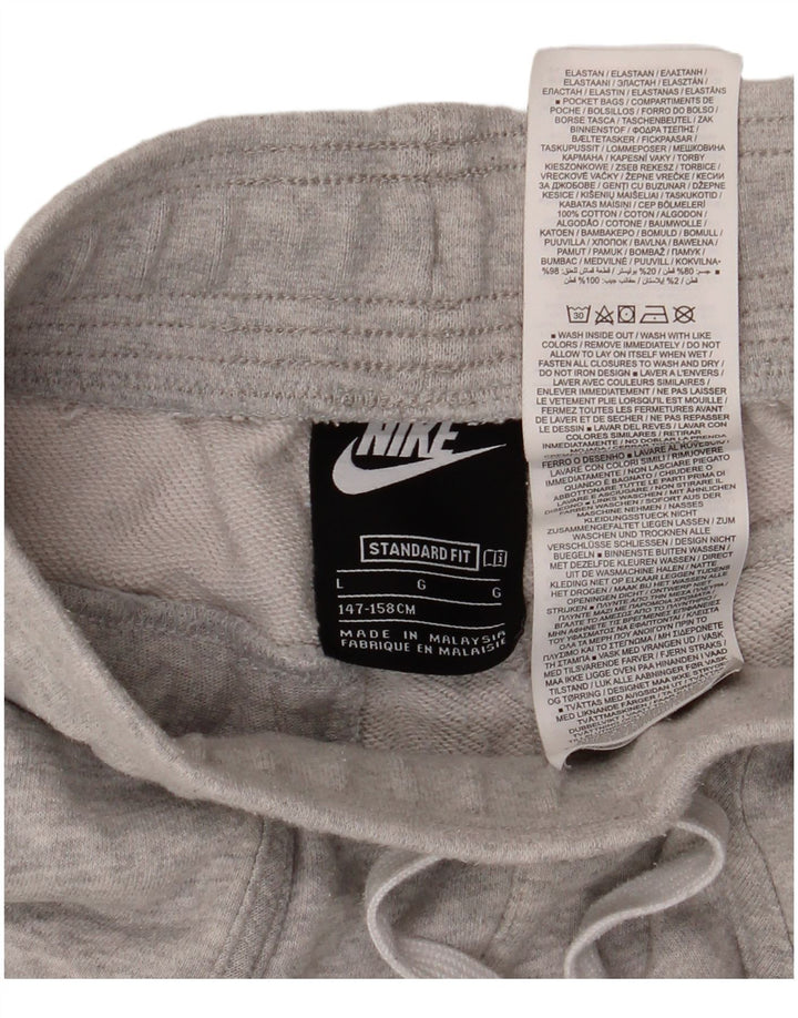 Спортивные шорты NIKE Air Standard Fit для мальчиков 12–13 лет, большие серые хлопковые шорты