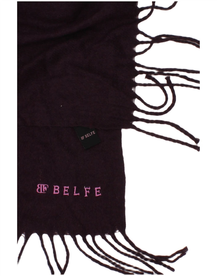 BELFE Womens Rectangle Scarf One Size Purple Acrylic