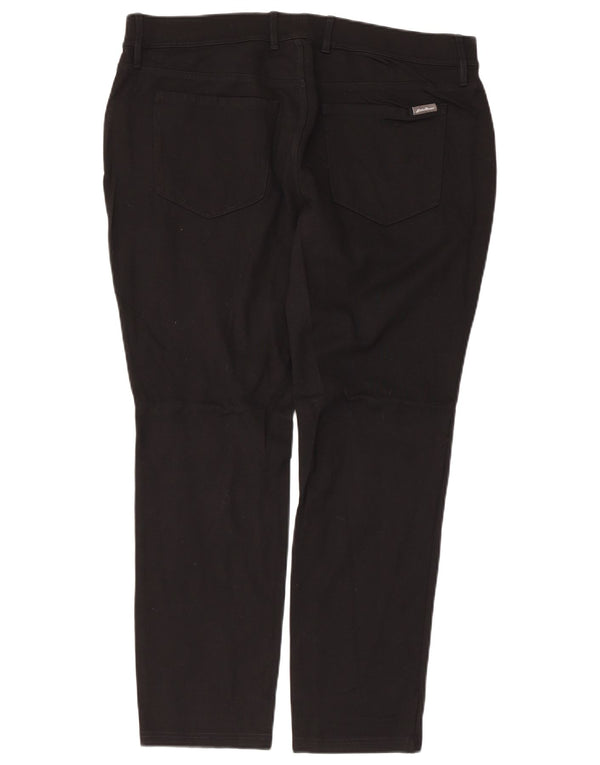 Женские узкие повседневные брюки Eddie Bauer, США 16, 2XL, W36, L27, черный вискоза