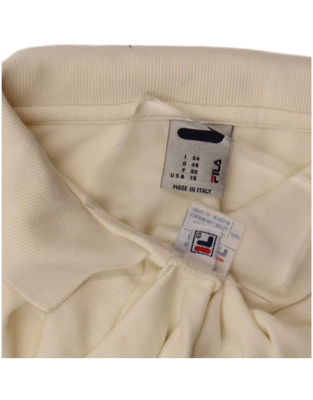 Женская рубашка поло без рукавов FILA IT 54 2XL Off White Cotton