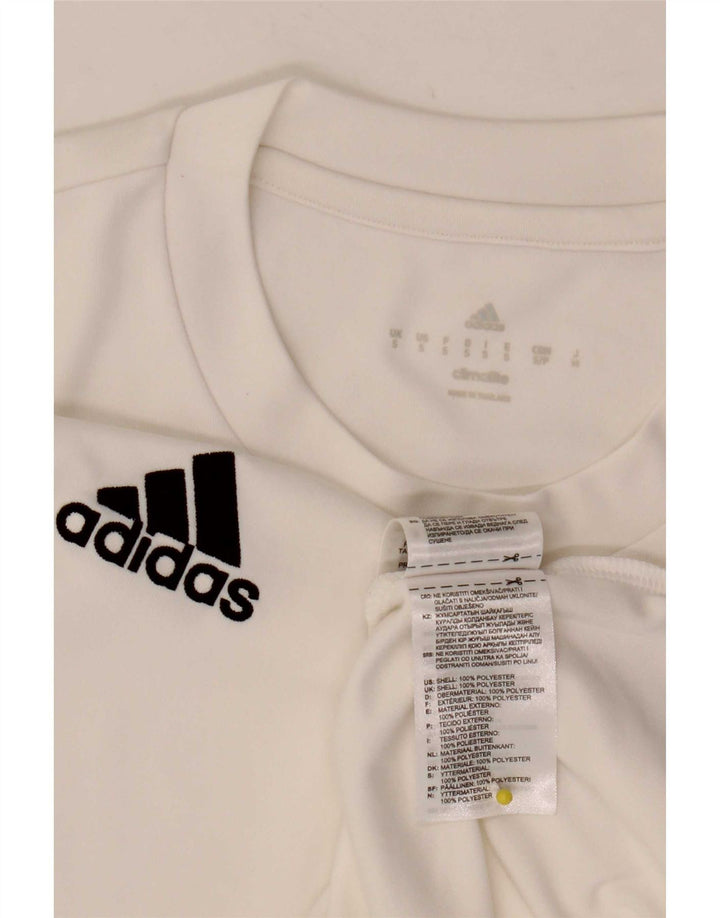 Мужская футболка Adidas Climalite, маленький белый полиэстер