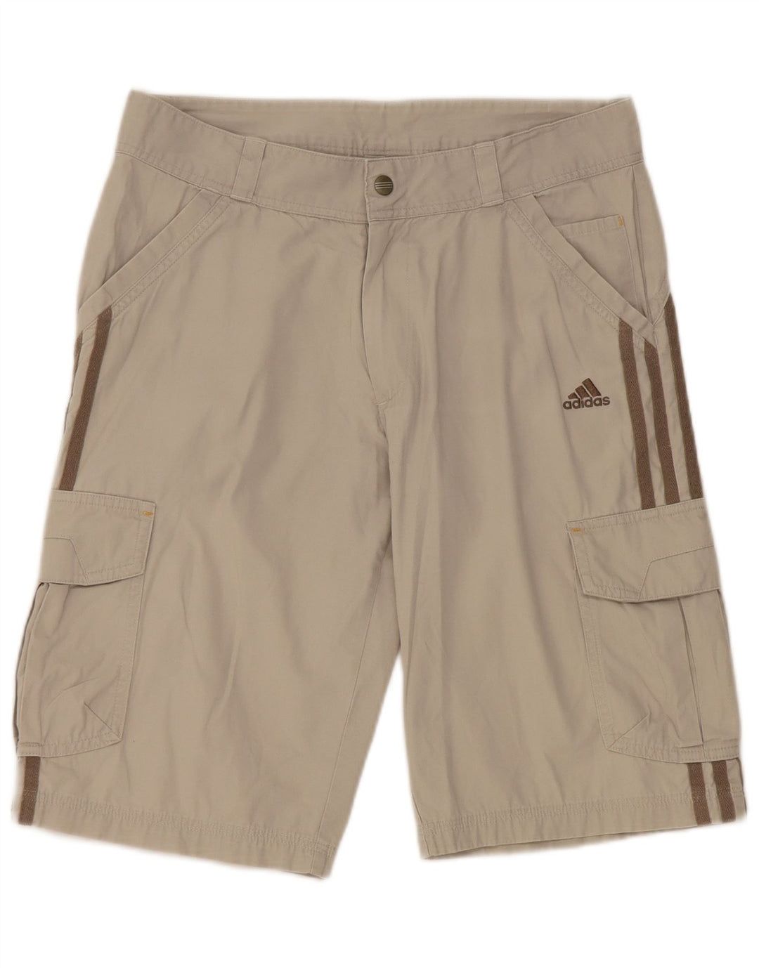 ADIDAS Шорты-карго для мальчиков 13-14 лет W30 Серый хлопок