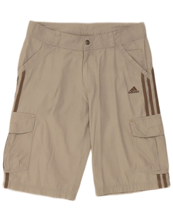 ADIDAS Шорты-карго для мальчиков 13-14 лет W30 Серый хлопок