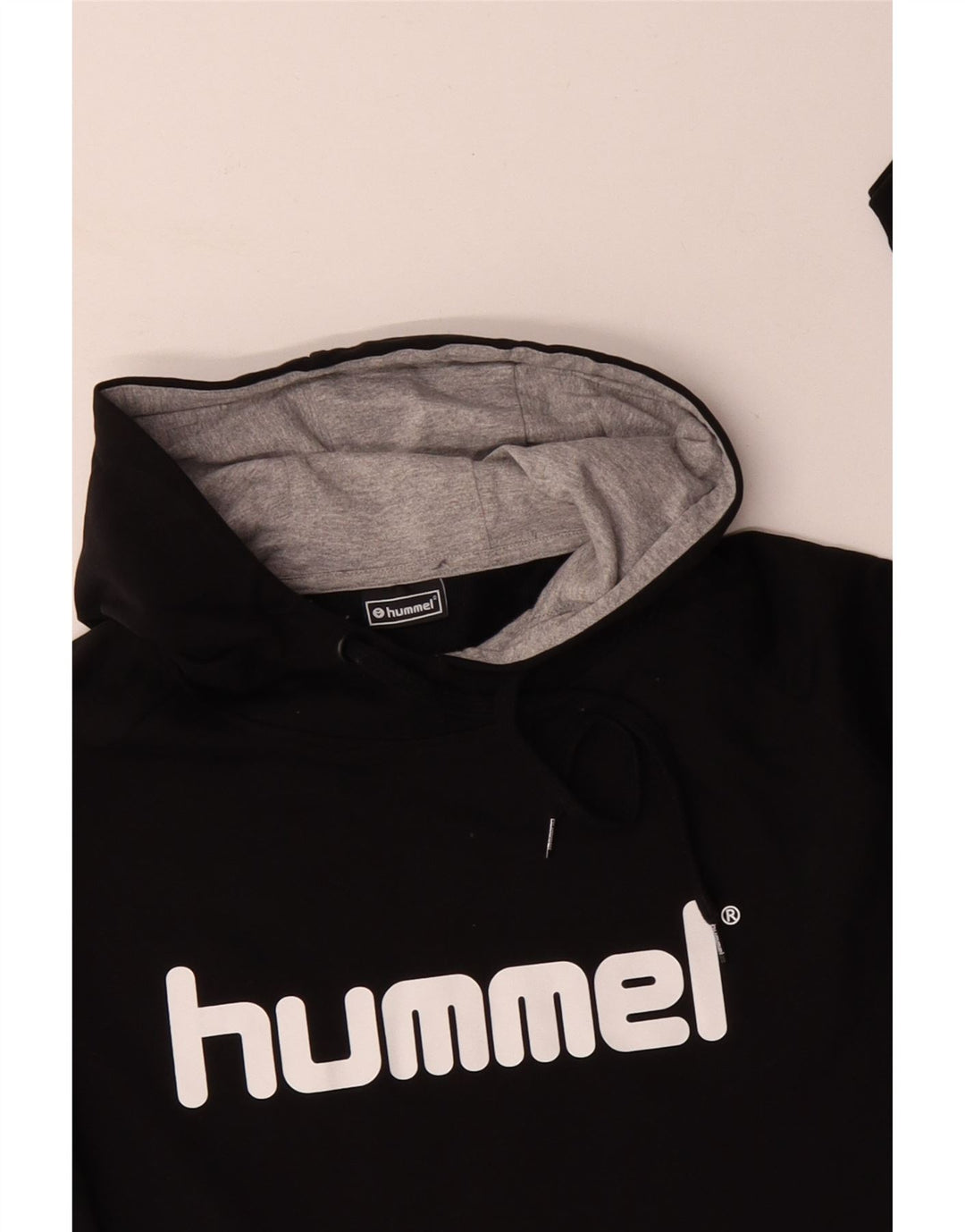 HUMMEL Мужской джемпер с капюшоном с рисунком XL, черный хлопок