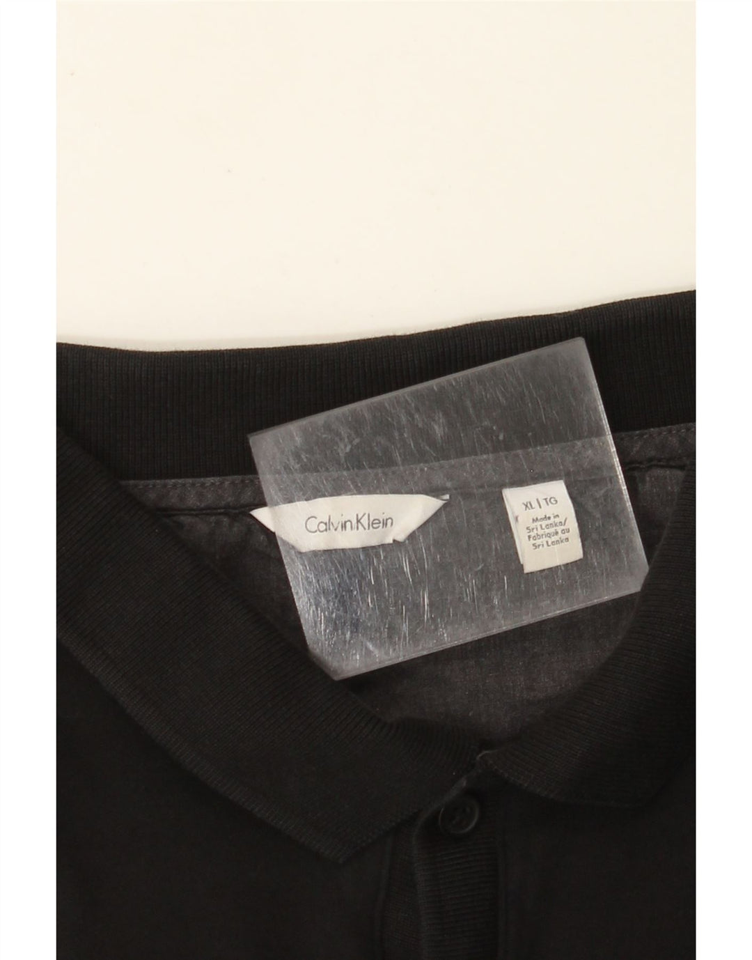 Мужская рубашка-поло CALVIN KLEIN XL, черная