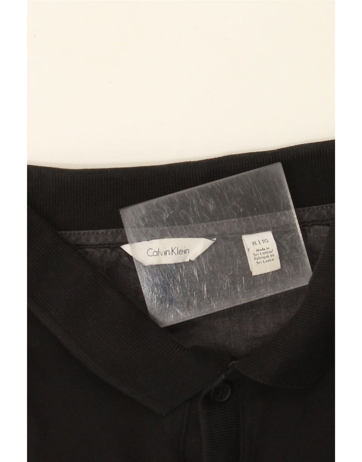 Мужская рубашка-поло CALVIN KLEIN XL, черная