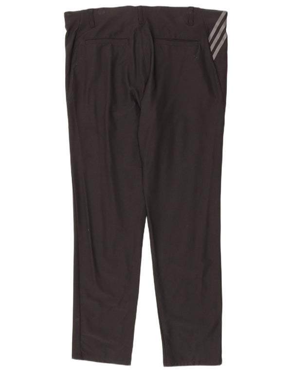 Мужские брюки-чинос Adidas Slim W36 L32, черный нейлон