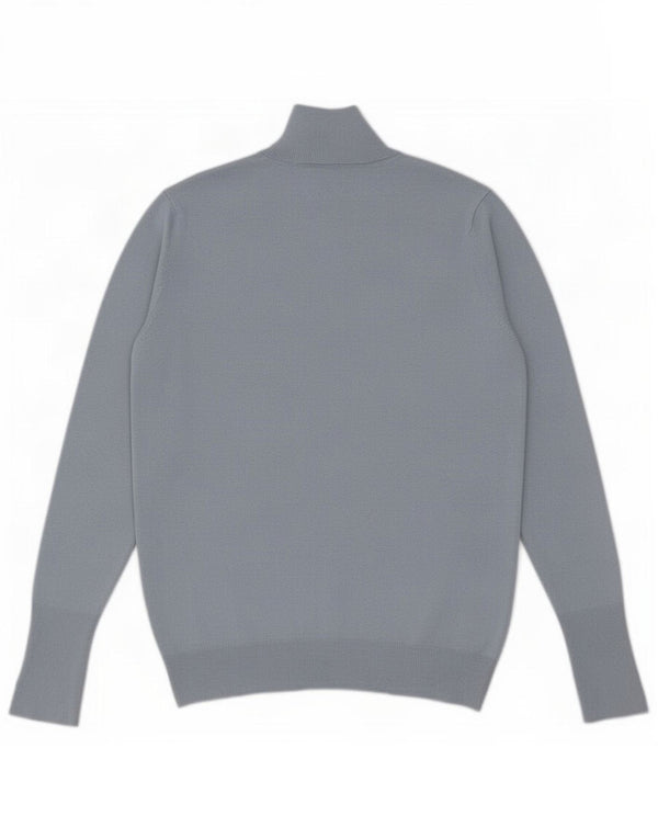 Женский джемпер с высоким воротником Zara UK 18 XL, синий вискоза