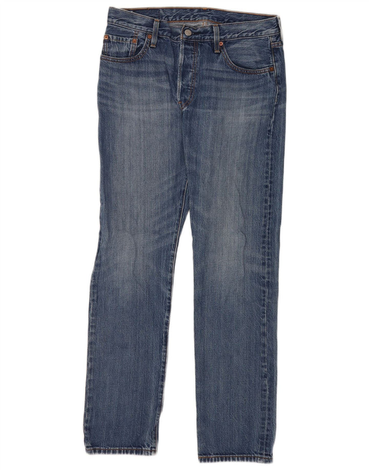 Женские прямые джинсы Levi's W29 L32 синие, хлопок