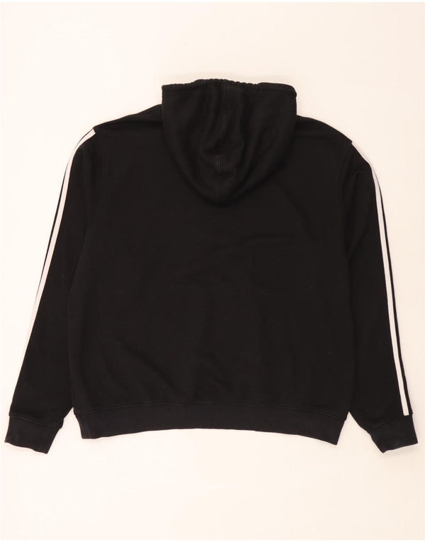 Мужской джемпер с капюшоном Adidas с рисунком XL, черный хлопок