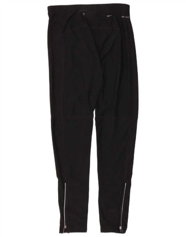Женские леггинсы Nike Dri Fit UK 14, большие черные полиэстер