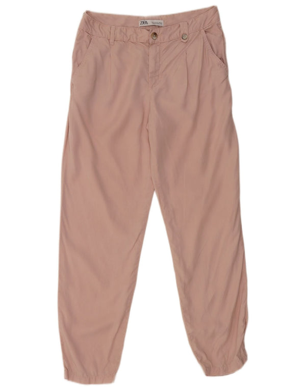 Женские брюки-чиносы Zara для джоггеров EU 36 XS W30 L28 Розовый