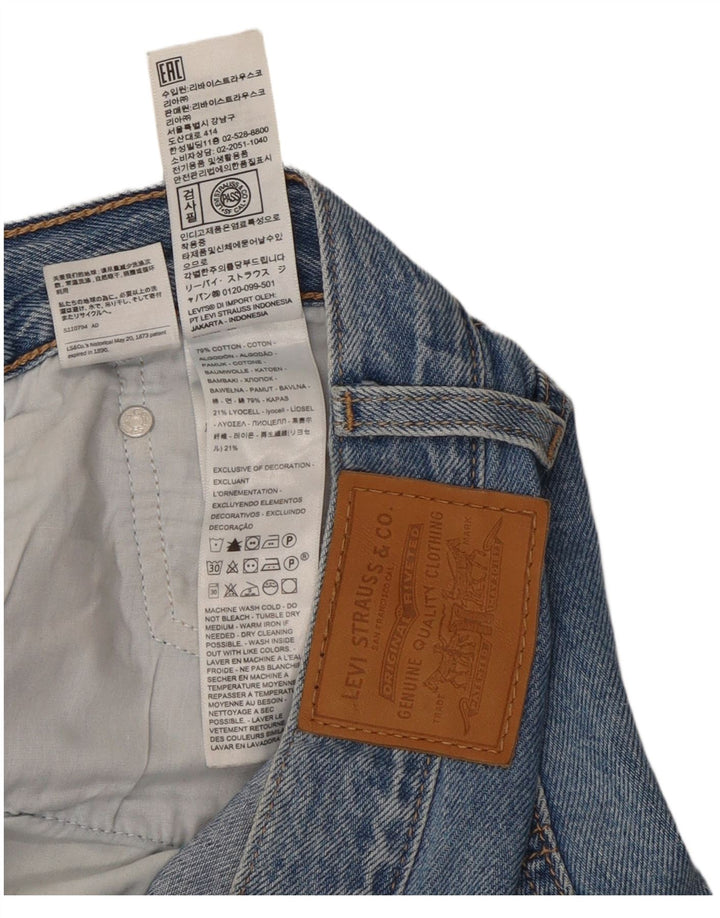 Женские широкие джинсы Levi's W28 L32, синий хлопок