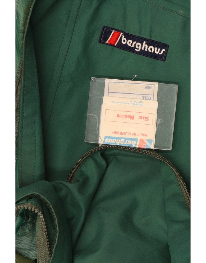 Berghaus Мужской плащ с капюшоном UK 38 Средний Зеленый Нейлон