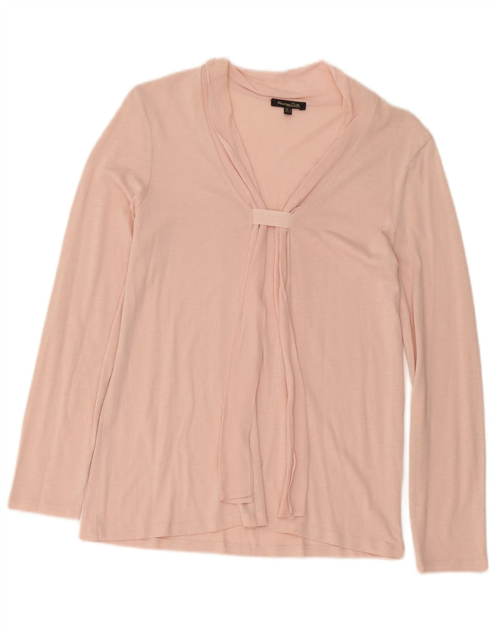 Женская блузка с длинным рукавом Massimo Dutti, Великобритания, 10, маленький розовый