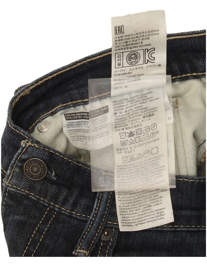 Мужские джинсы Levi's 511 Slim W31 L32 Темно-синие, хлопок