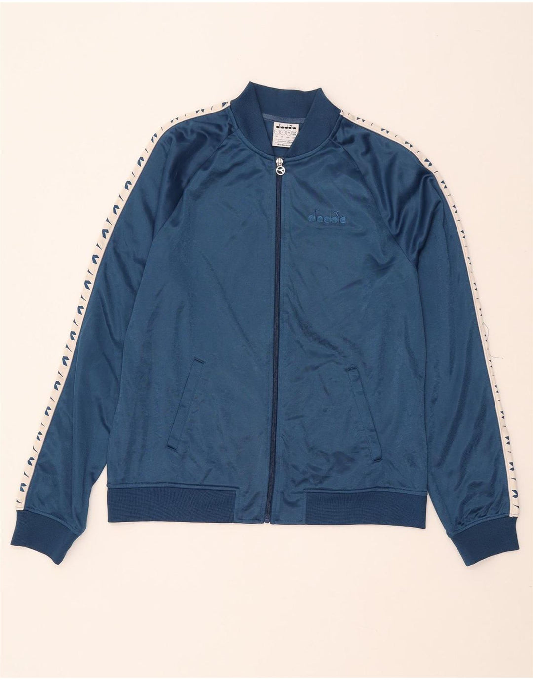 Женский спортивный костюм DIADORA, верхняя куртка UK 16, большой темно-синий цвет с цветными блоками