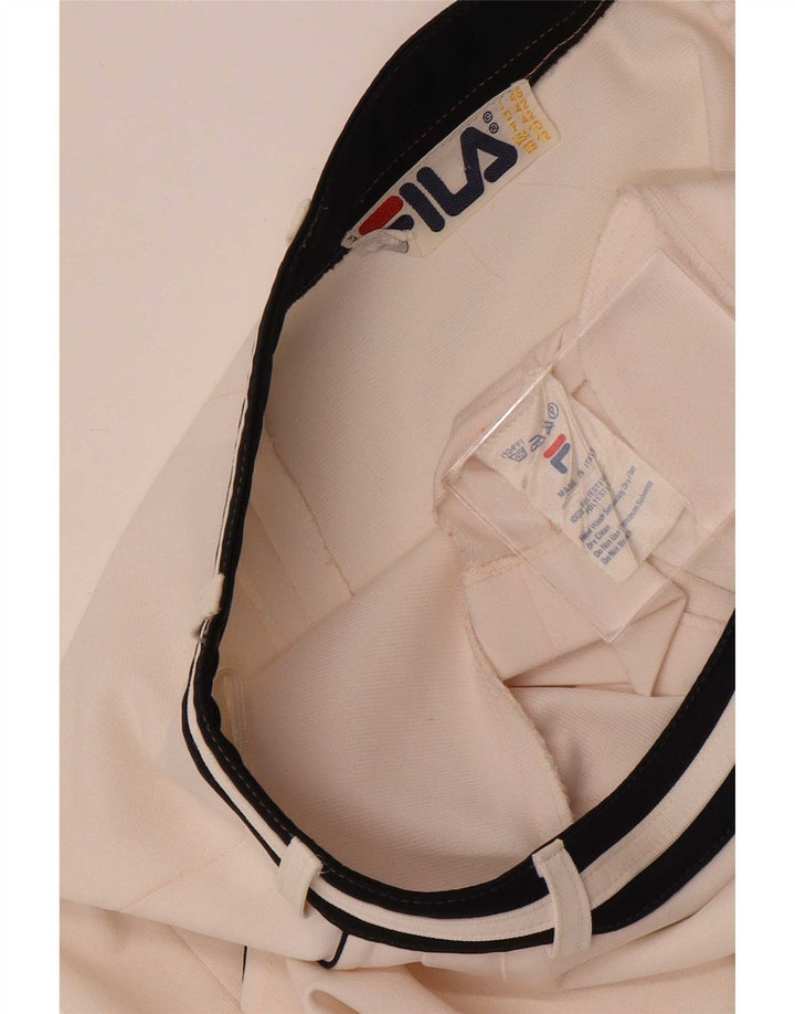 Женская мини-теннисная юбка Fila UK 12, средний полиэстер в белую полоску