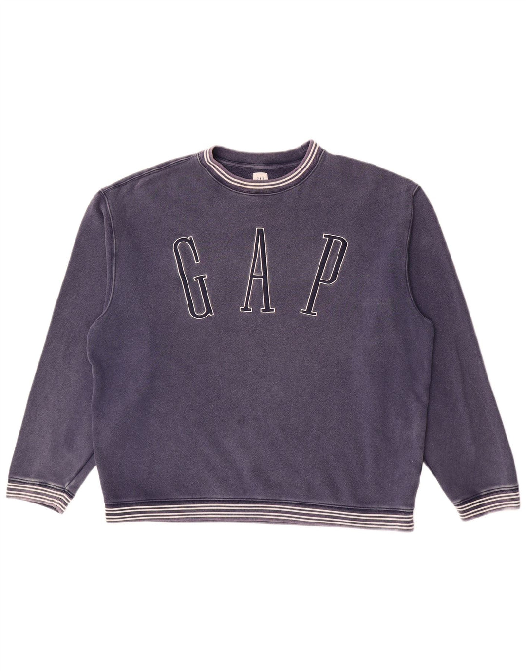 Мужской свитшот с рисунком Gap, большой хлопковый джемпер темно-синего цвета в полоску