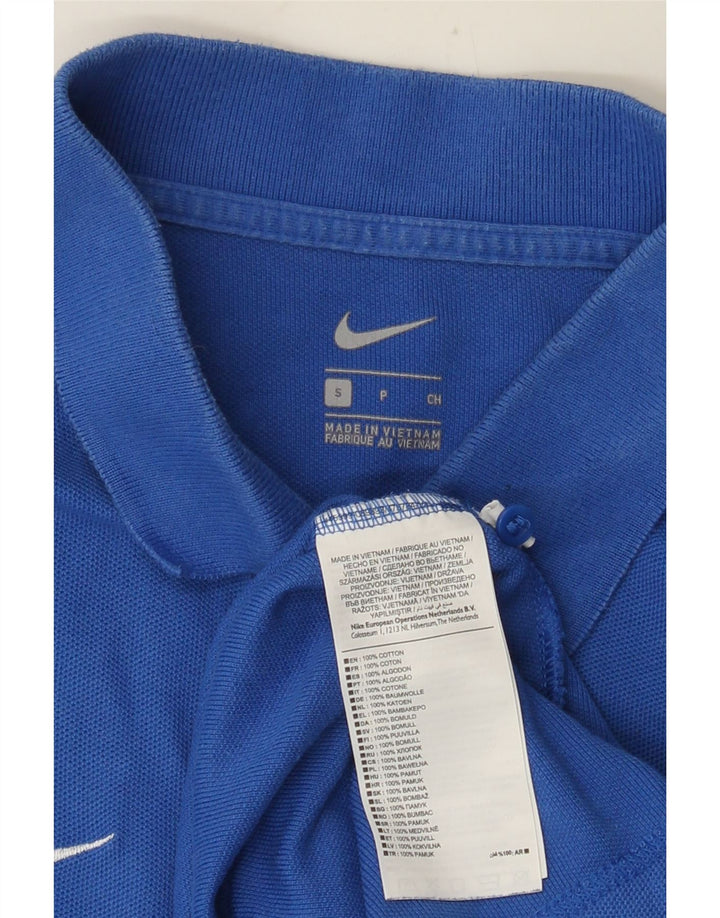 Мужская рубашка-поло Nike, маленькая синяя, хлопок