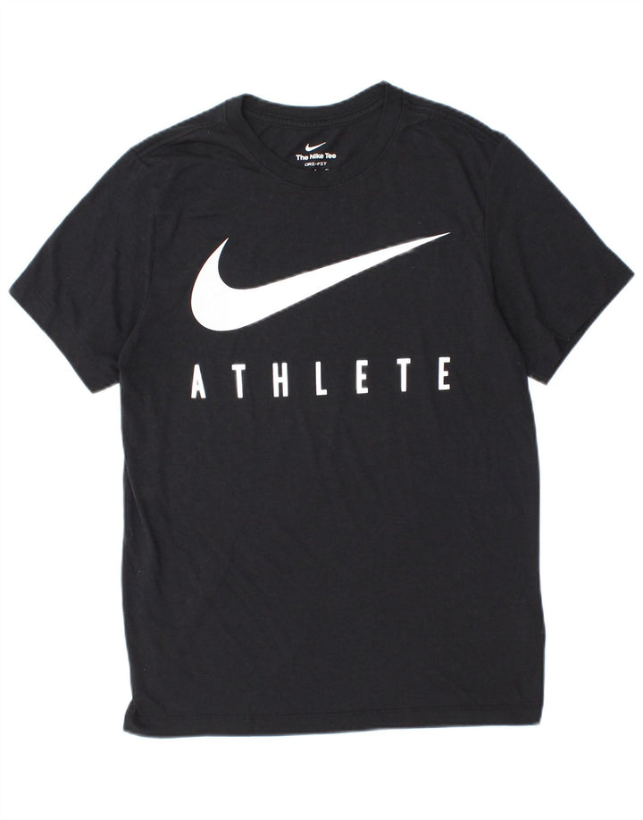 Мужская футболка Nike Dri Fit с графическим рисунком, маленький черный полиэстер