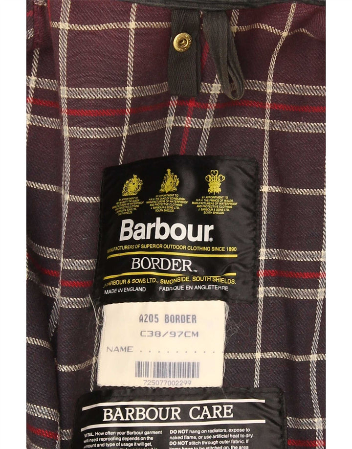 Мужская куртка Barbour из вощеного хлопка EU 38, средний черный