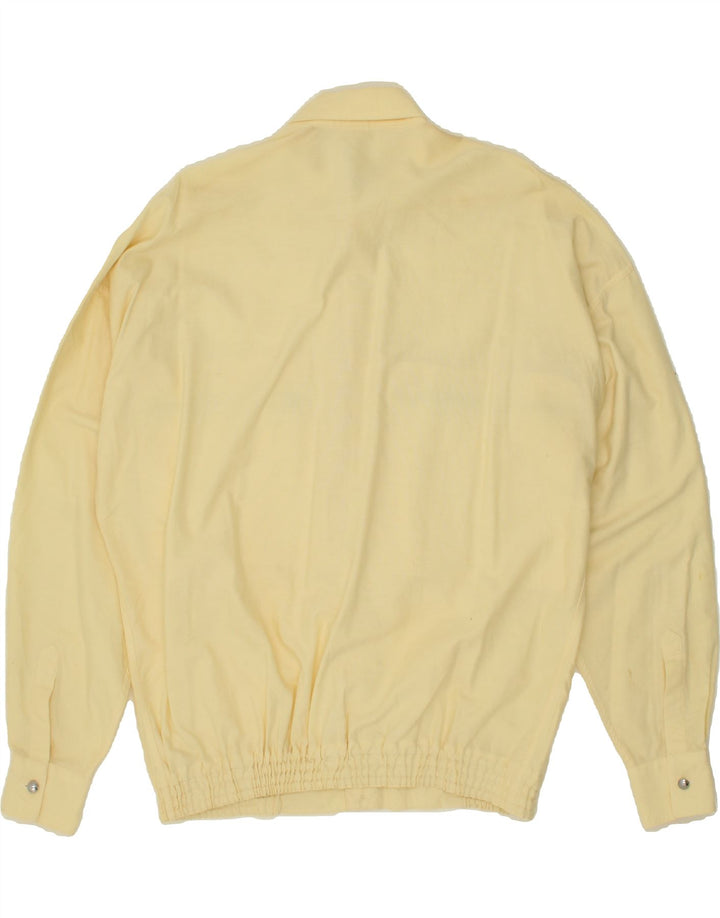 VINTAGE Mens Bomber Jacket UK 36 Small Yellow Vintage Vintage and Second-Hand Vintage from Messina Hembry 