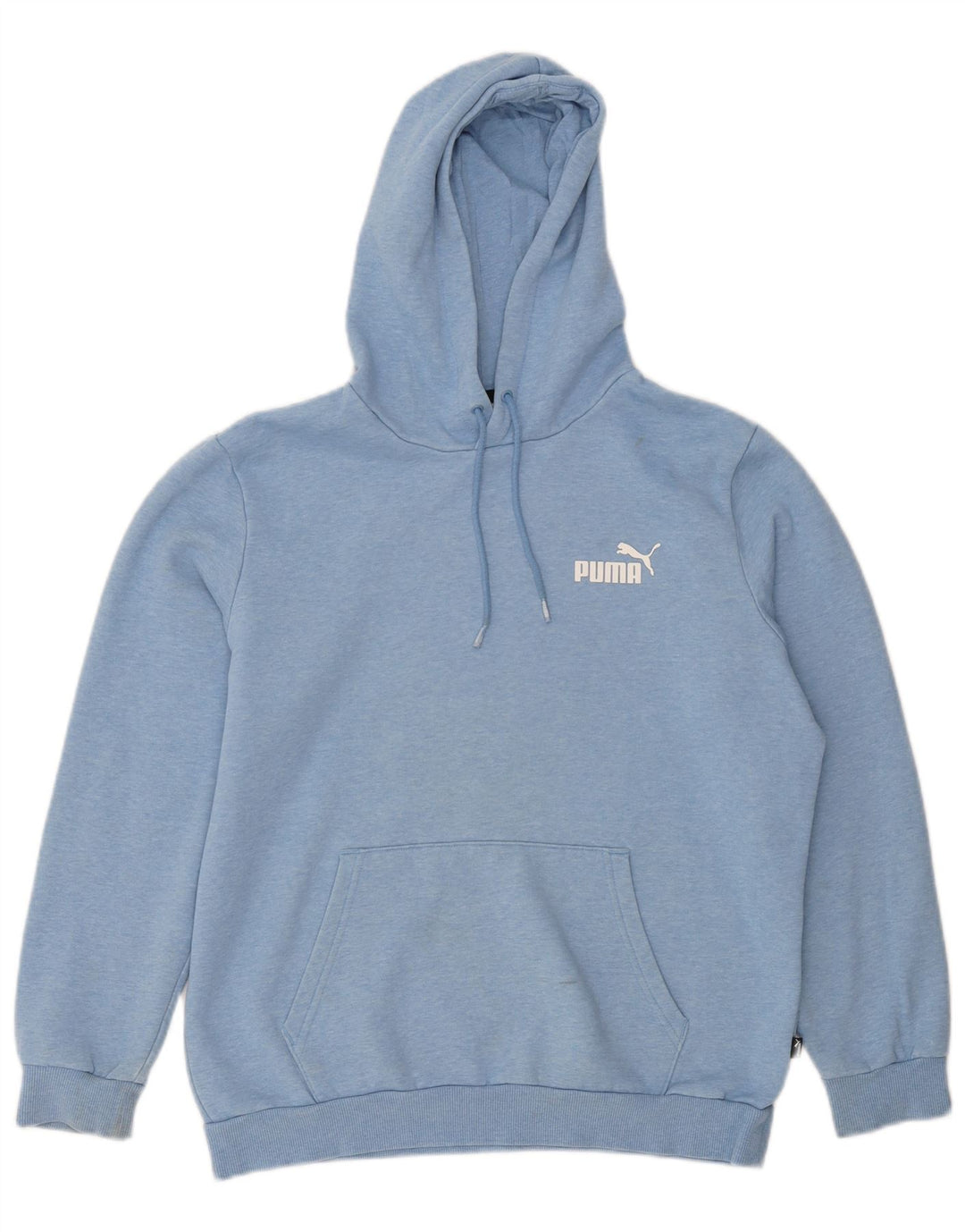 Мужской джемпер с капюшоном Puma, хлопковый средний синий в крапинку