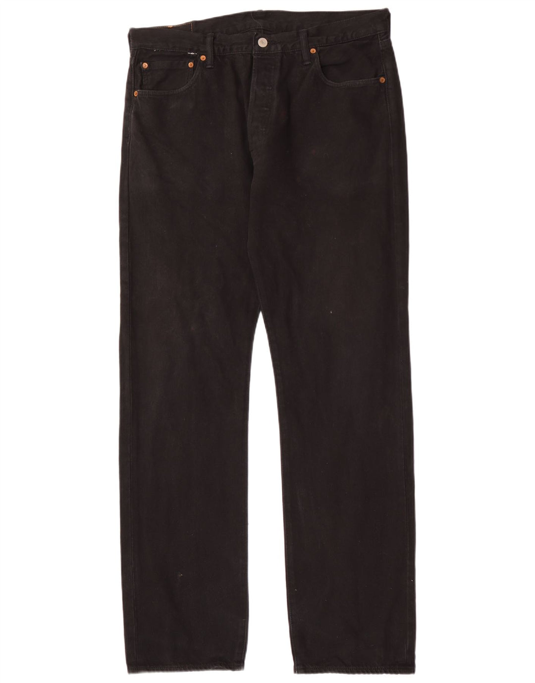 Мужские прямые джинсы Levi's 501 W32 L34, черный хлопок
