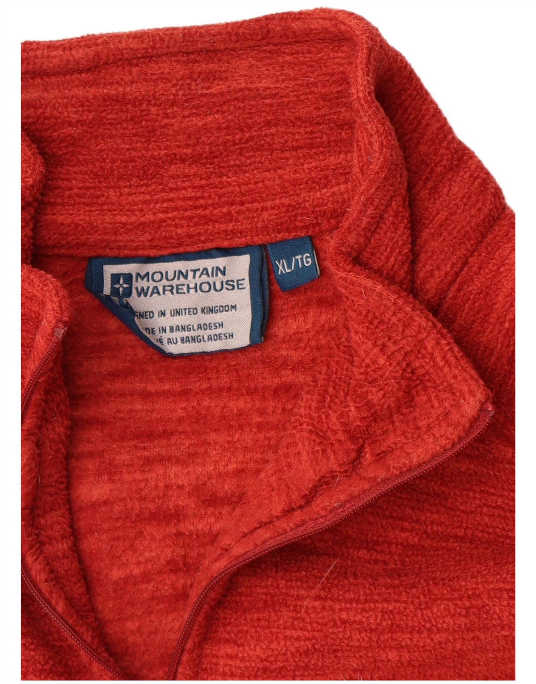 Мужской флисовый джемпер Mountain Warehouse с воротником на молнии XL, оранжевый полиэстер