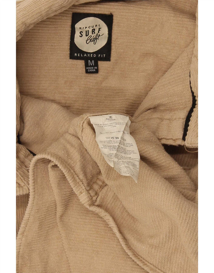 Мужская вельветовая рубашка Rip Curl среднего бежевого цвета, хлопок