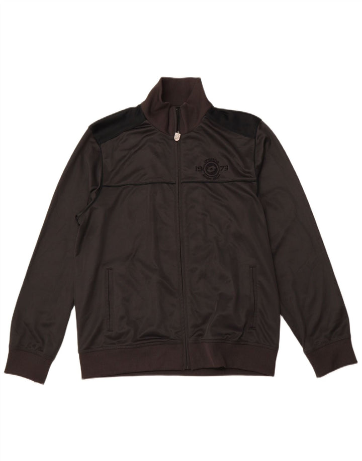 LOTTO Мужской спортивный костюм Верхняя куртка XL Серый полиэстер с цветными блоками