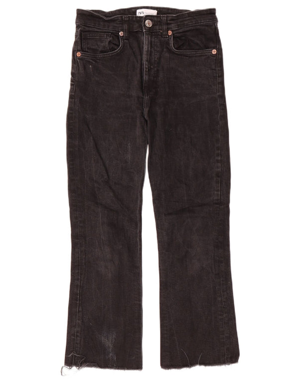 Zara Womens Straight Jeans EU 40 Medium W30 L26 Black
