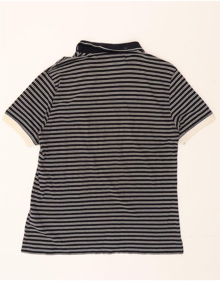 Мужская рубашка-поло Marlboro Classics XL, темно-синяя полоска, хлопок