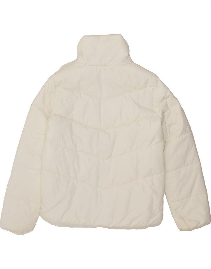 VANS Womens Padded Jacket UK 10 Small White Polyester Vintage Vans and Second-Hand Vans from Messina Hembry 