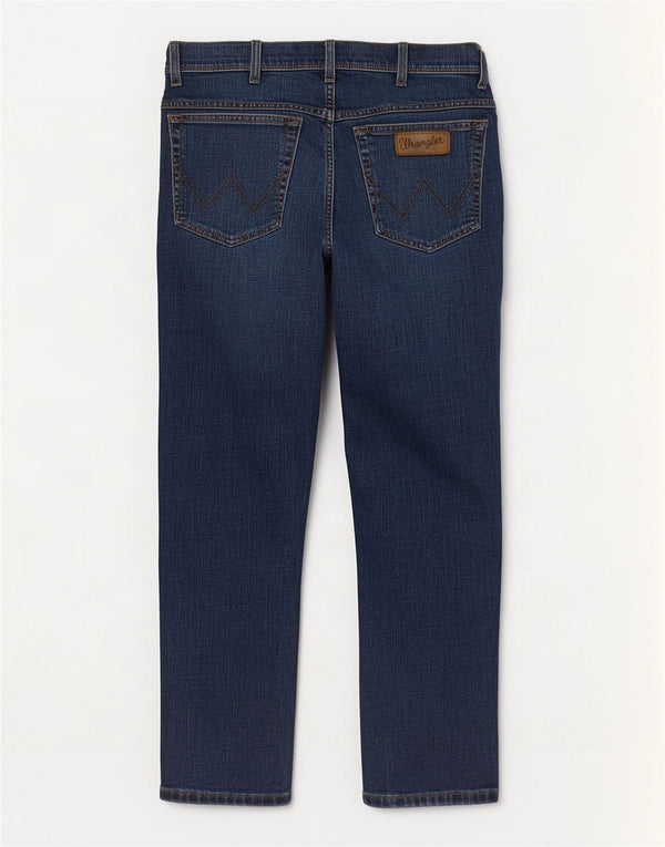 Мужские прямые джинсы Wrangler Texas W34 L32, темно-синий хлопок