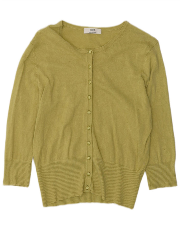 Женский кардиган с рукавом 3/4 Marks & Spencer UK 14, средний зеленый
