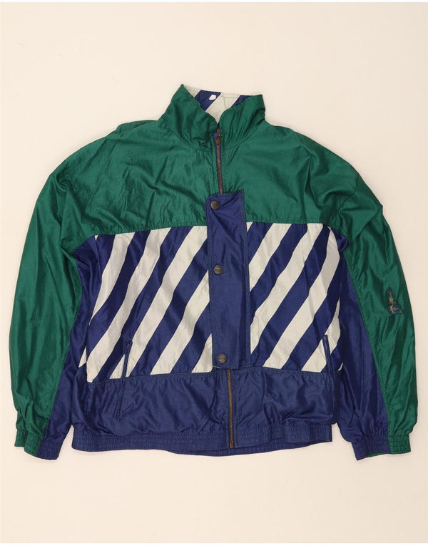 Женский спортивный костюм ATHLETA с графическим рисунком, верхняя куртка, Великобритания, 22, 3XL, зеленый, с цветными блоками