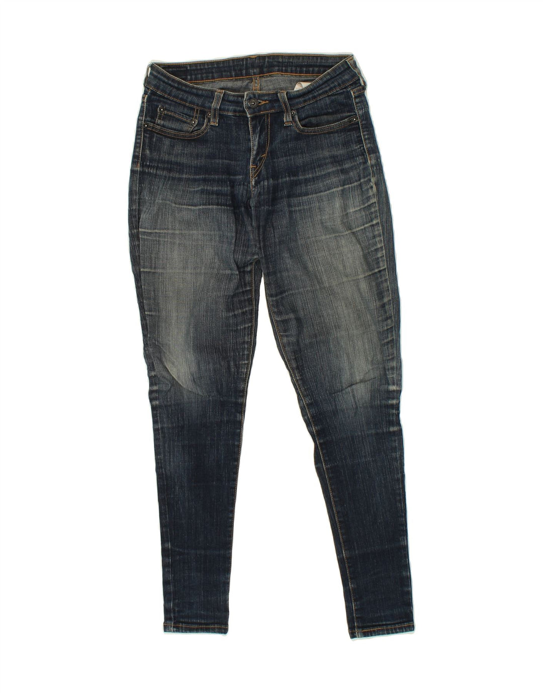 LEVI'S Womens Skinny Jeans US 5 Medium W28 L29 Blue Cotton Vintage Levi's and Second-Hand Levi's from Messina Hembry 