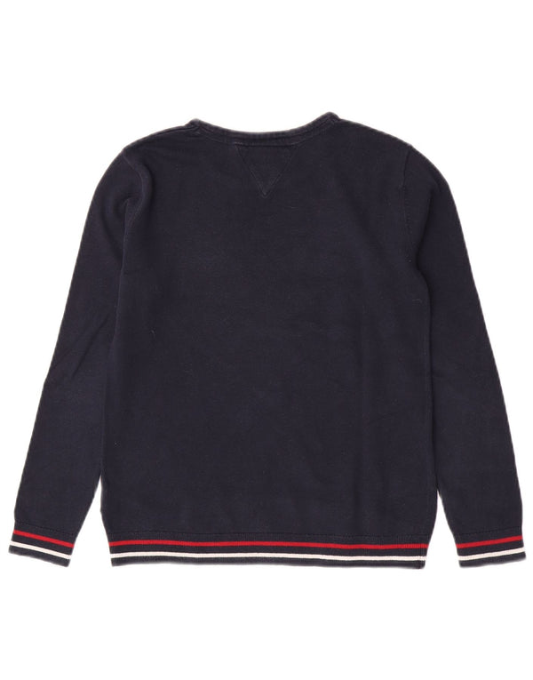 Джемпер с круглым вырезом Tommy Hilfiger для мальчиков, темно-синий, 11–12 лет