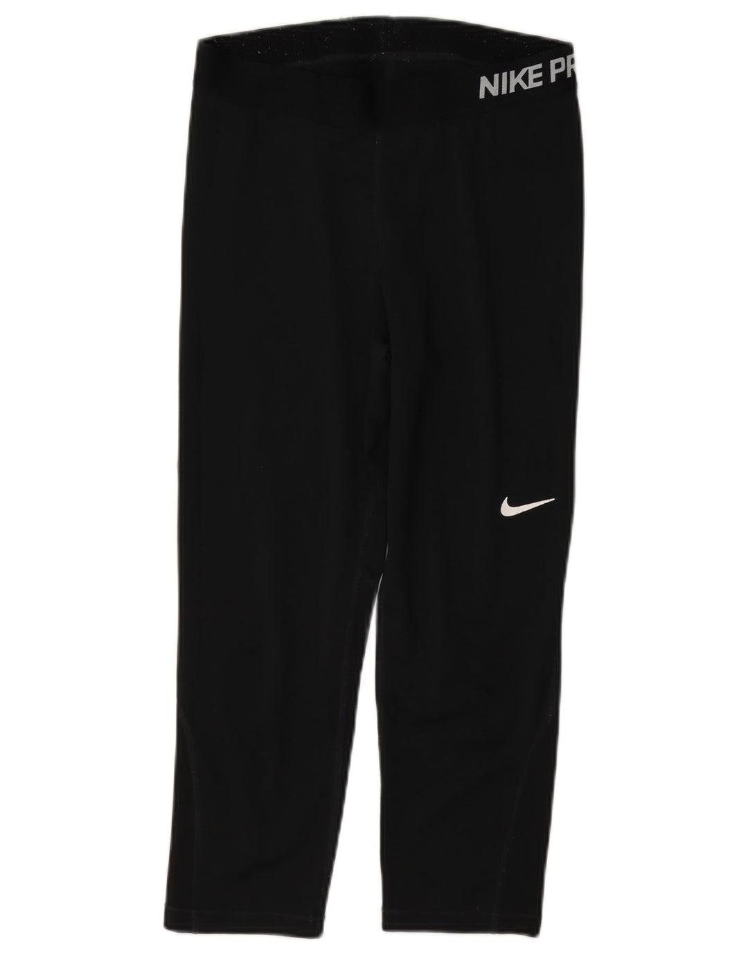 Женские леггинсы-капри с рисунком Nike Dri Fit UK 12, средние, черные