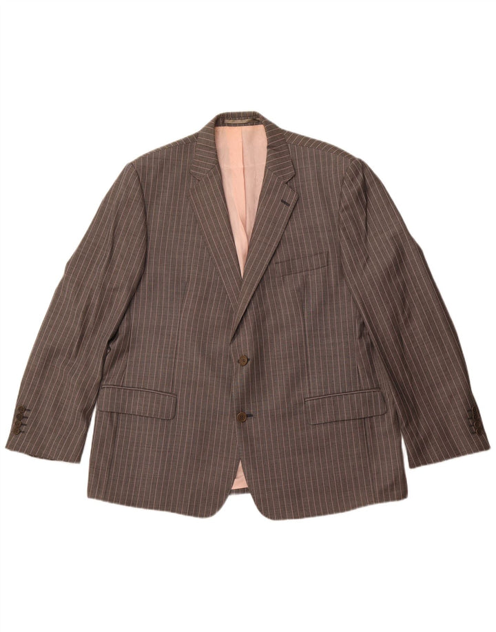 Мужской пиджак Magee на 2 пуговицах IT 46, маленькая серая полоска, новая шерсть