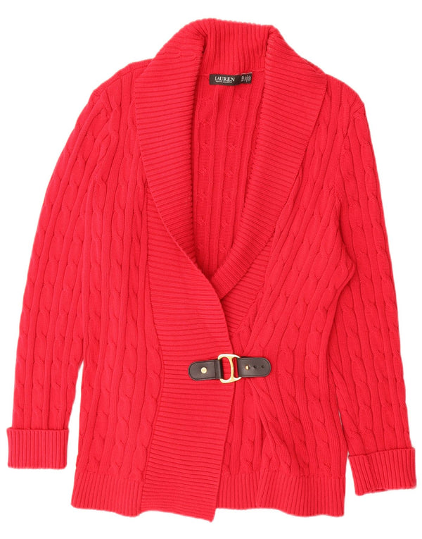 Женский удлиненный кардиган Ralph Lauren, Великобритания, 18 XL, красный хлопок