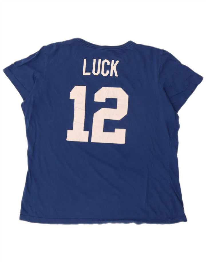Женская футболка узкого кроя с рисунком NIKE Indianapolis Colts, топ UK 20, 2XL, синяя