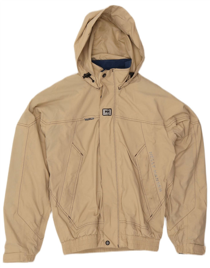 Мужская куртка-бомбер с капюшоном Helly Hansen, Великобритания, 36, маленькая, бежевый, нейлон